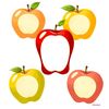 Duże plakaty jabłek do dopasowywania