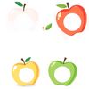 Duże plakaty jabłek do dopasowywania
