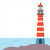 Ilustracja latarni morskiej (do pokazania)