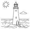 Kolorowanka: latarnia