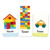 Karty-wzory: dom, wieża, auto