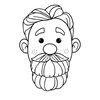 Kolorowanka — głowa pacynki