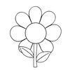 Szablon papierowego kwiata