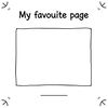 Szablon: 'Moja ulubiona strona' — ramka do kolorowania