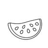 Kolorowanka: plaster arbuza
