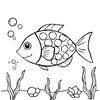 Arkusz do kolorowania: rybka