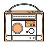 Radio do zabawy (szablon dekoracji)