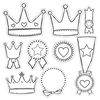 Szablony koron i medali (do wycięcia)
