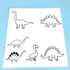 Szablony dinozaurów do stemplowania (kontury)
