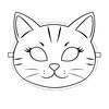 Maska kota — szablon do wycięcia