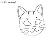 Maska kota — szablon do wycięcia