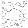 Kolorowanka 'Moja chmurka-marzenie'