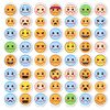 Arkusz naklejek / żetony emoji
