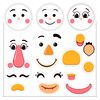 Szablon twarzy i elementy do naklejek