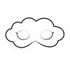Maska Chmury — kontur do wydruku