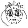 Kolorowanka — maska do pokolorowania
