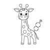 Kolorowanka — Żyrafa i przekąski