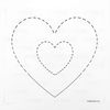 Szablon serduszka — wycinanka