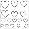Szablony serduszek do wycięcia