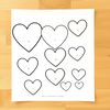 Szablony serduszek do wycięcia