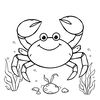 Kolorowanka: Krab