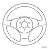 Kartonowa kierownica — szablon do wycięcia