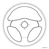 Kartonowa kierownica — szablon do wycięcia