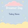 Szablon dyplomu 'Dzień Marzyciela' dla dzieci