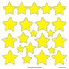 Żółte gwiazdki - szablony do wycięcia
