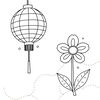 Kolorowanka: lampion i kwiat pamięci