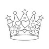Strona do kolorowania — korona