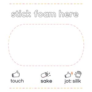 Szablon kartki do ozdabiania — duże miejsce na naklejkę