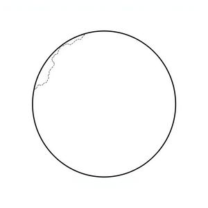 Szablon: Duże koło Ziemi (A3)