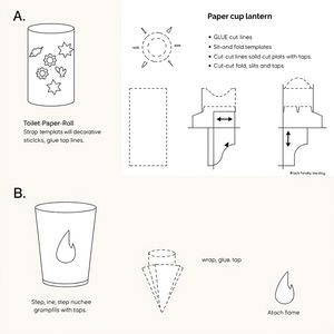 Szablon do wykonania latarenki (wydruk, wykroje)