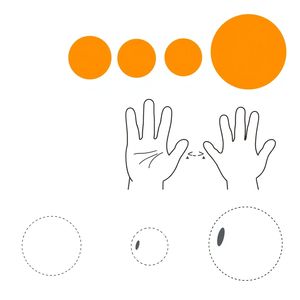 Szablony do druku: koła i odciski dłoni