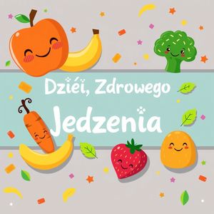 Baner 'Dzień Zdrowego Jedzenia' — kolorowy nagłówek