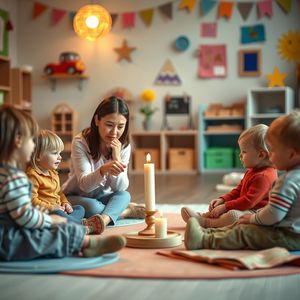 Zajęcia - nauczyciel pokazuje w kole