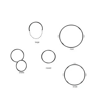 Szablon uszu i pyszczka (A4) — do wydruku