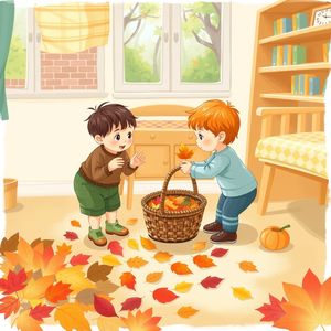 Obrazek: Zbieramy liście