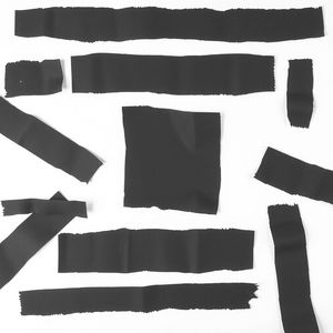 Obrazek: Fotorealistyczne paski czarnego papieru (tekstury)