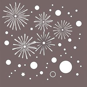 Kolorowanka: Fajerwerki dla maluchów