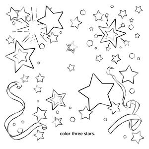 Kolorowanka: Iskierki i konfetti