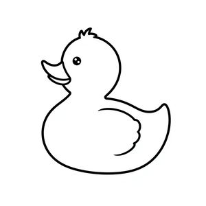 Szablon kaczki (kontur) — do wycinania