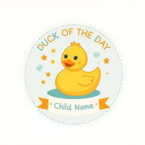Odznaki "Kaczuszka dnia" (naklejki)
