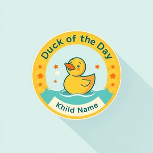 Odznaki "Kaczuszka dnia" (naklejki)