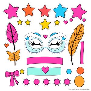 Arkusz elementów dekoracyjnych do wycięcia