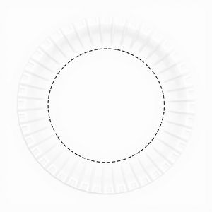 Szablon papierowego talerzyka