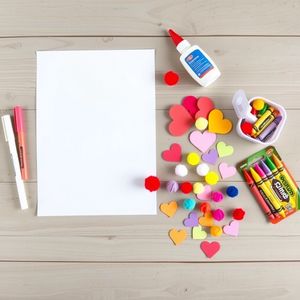 Układ materiałów - flat lay