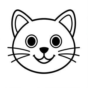 Kolorowanka — buzia kotka