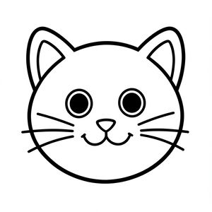 Kolorowanka — buzia kotka